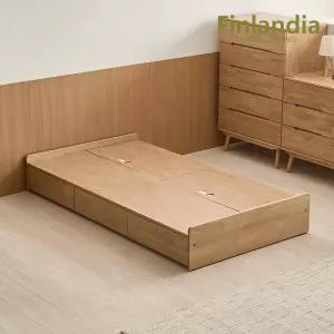 핀란디아 베네 원목 무헤드 수납 슈퍼싱글침대SS