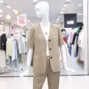 [ab.f.z]abfz sh06 베이직 노카라 하프 반팔 자켓 SLBHA2JA3E_P420666719