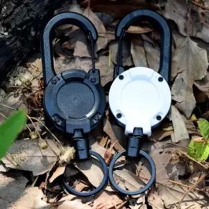 배낭 스틸 와이어 로프 루어 리트랙터블 버클 야외 낚시 액세서리 분실 방지 손목 스트랩 이지풀 고리