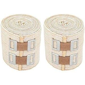 프리미엄 탄력 내구성이 클립 발목 라텍스 금속 가능한 지지력 소프트 세척 2팩 포함 뛰어난 붕대 프리 가능 손목 압축 재사용 무릎 넥스스킨 U2013