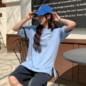 /옷자락 여자 봄 여름 데일리 캐릭터 반팔티