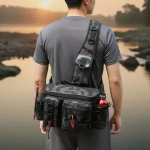 민물 바다 낚시용 루어 가방 힙색 다용도 3WAY 대용량 웨이스트백