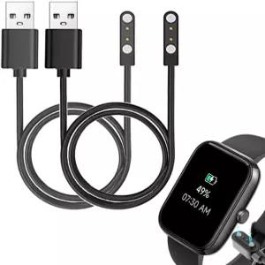 IDW25 1.83인치 부오믹 칼린코 마이크고 스마트 워치와 호환되는 스메이트 충전 케이블 2팩