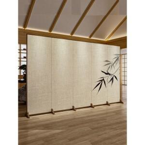 중국식 선(禪) 대나무 칸막이 접이식 거실 입구 사무실 다실 개인실 불투명