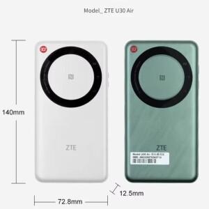 ZTE 듀얼 밴드 휴대용 핫스팟 5G 4G SIM 카드 모바일 라우터, 포켓 와이파이 U30 에어, 4500mAh, C타입, 8