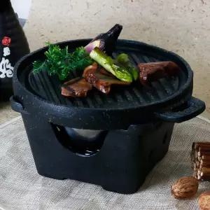 노다 숯불 미니화로+고기불판 가정용 캠핑 개인 1인 화로 바베큐그릴