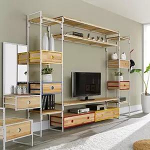 다이젠 디포 철재 장식장+선반 세트