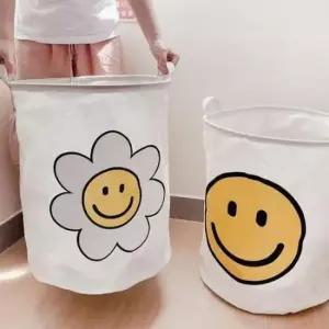 [SBD] 정리함 보관함 옷 바구니 수납 스마일 패턴 소품