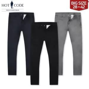 남자 슬랙스 스판 일자 빅사이즈 3컬러 HC3062
