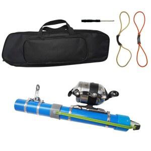 킹캣치 휴대용 낚싯대, 내구성이 뛰어나고 가벼운 텔레스코픽 미끼 런처, 염수 및 담수용, 고탄성 주조 도구, 전문가용 신형 여행용 낚시 도구