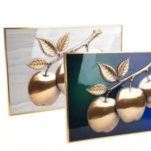 금전운 풍수 프레임 황금 사과 그림 액자 60x40 풍수인테리어