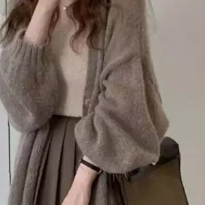 임산부 가디건 니트 오버핏 긴팔 버튼 여밈 데일리 임부 니트웨어 봄가을 임신복