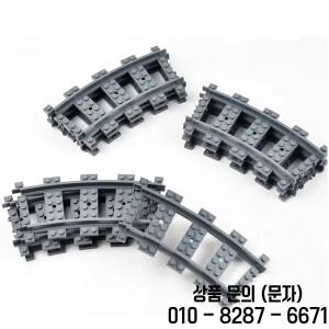 MOC 직선/곡선 레일 기차 트랙 모델 빌딩  부품 철도 DIY 53400/53401 장난감 조립식 작은