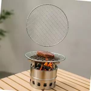 304 스테인리스 원형 석쇠 20cm 캠핑 고기 구이망 그릴판 불판
