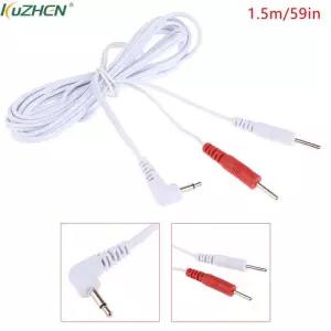 표준 핀 전극 리드 와이어 10 전도성 Ems 마사지 패드 디지털 TENS 기계 건강 관리