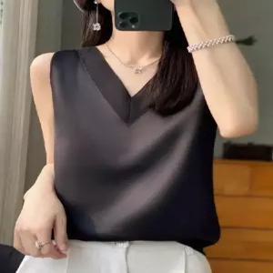 세군다 여사친 망사 캐주얼 하계 이너 조끼 브이넥 탑 정장 나시 쿨링 DOS2