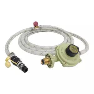 국산 4kg/h(2.80kPa) 가스압력조정기 LPG 호스 퀵커플러 중간밸브 세트 4m 1개