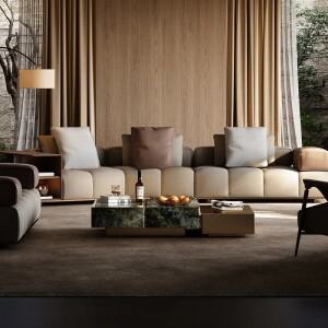 *가벼운 럭셔리 하이엔드 커피 테이블, 천연 대리석 포함된 하우트 쿠튀르 스타일의 집 전체를 위한 고급