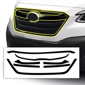 2020-2022년 스바루 아웃백 전면 크롬 삭제를 위한 보가 테크 디자인 - 프리컷 비닐 오버레이 키트 글로스