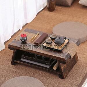 거실용 접이식 나무 복고풍 중국식 차 테이블 일본식 낮은 바닥에 앉기 위한 디자인