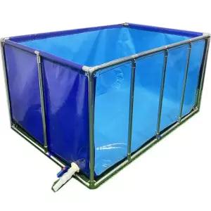 야외 풀장 수조 플라스틱 대형 연못 캔버스 물고기