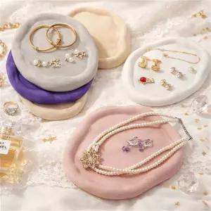 장식용 장신구 접시 보석 진열 트레이 반지 귀걸이 브로치 머리핀 목걸이를 위한 보관