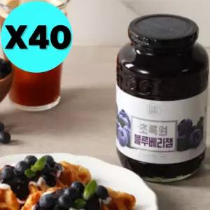 초록원 블루베리잼 소용량 320g X40 카페 업소용 대량