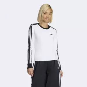 [아디다스]KD3688 3-스트라이프 롱 슬리브 슬림 핏 티셔츠 - WHITE BLACK 739154