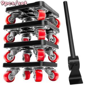 9개 세트 전문가용 가구 리프트 이동 도구 880파운드 360도 ° 회전식 무거운 물건 운반 바퀴 달린 롤러