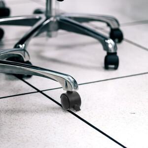 무거운 PU 캐스터 바퀴, 가구 작업대용 브레이크 교체 카트용 조용한 4 개