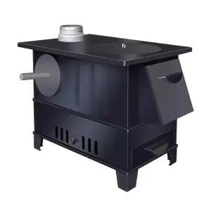 캠핑 화목난로 우드스토브 주물 차박 야외난방 펜션 중형 + 덮개128094