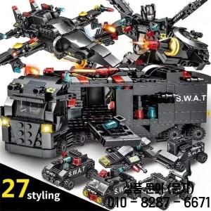 27IN1 SWAT 메카  로봇 경찰차 비행기 14세 이상 장난감 크리스마스 휴일 선물