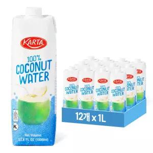 100 천연 코코넛 워터 1L 12개