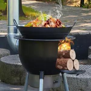 캠핑 화목난로 농촌 무쇠 아궁이 야외 불멍 펜션 옛날 화로대 가정용 숯불