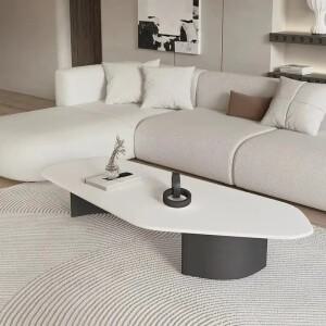 럭셔리 디자인 커피 테이블 대리석 효과 레트로 유럽 스타일 글램 모던 메사 거실 가구