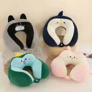 캐릭터 메모리폼 목베개 기내용 비행기 목쿠션