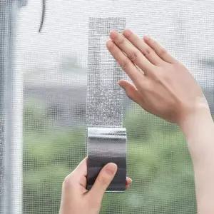 방충망 보수 수리 스티커 2m 롤타입 찢어진 방충망 수선 테이프