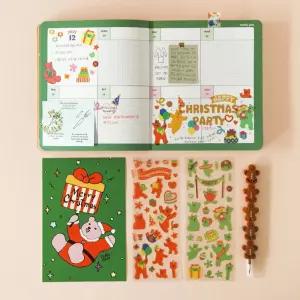 젤리 베어 금테 스티커 01-06_완구 미술용품