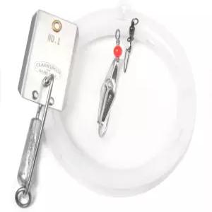 클락스푼 플래너 키트 - 사이즈 1 낚시 리깅 0 실버 스페인 고등어 블루피쉬 보니토 블랙핀 참치 등을