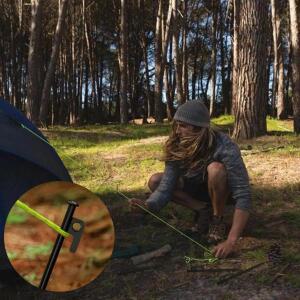 4/8/10팩 텐트 말뚝 캠핑용 호환 고강도 금속 못 8인치 깨지지 않는 강철