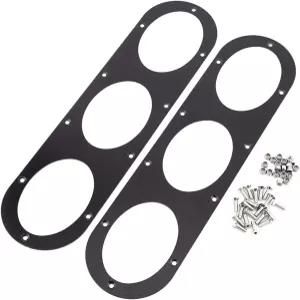 리어 범퍼 디퓨저 패널 기타 수정 2pc 범용 알루미늄 합금 레이스 에어 자동차 스타일링