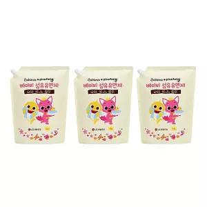 아기섬유유연제 3개 2.2L 베비언스 아기세제 유아세제 핑크퐁 유아섬유유연제 서치생활