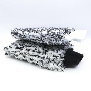 세차 미트 스노우 청소 연마 장갑   검정색 양면 마이크로 화이버 자동차 차량용 호환 호환 액세서리