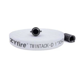 ZYFIRE 소방 호스 1인치 압력 1200PSI 이중 커플링 폭발 주거용 ID 경량화