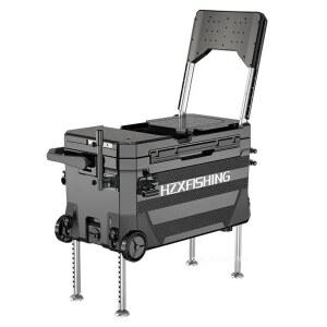 바퀴가 달린 낚시 쿨러 박스 대형 야외 두꺼운 절연 키트 40L 휴대용 아이스