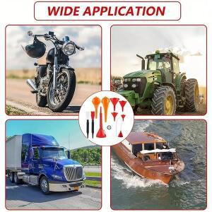 8/11피스 자동차 차량용 호환 플라스틱 깔때기 세트 넓은 입구 연료 오일 다  직각 냉각수