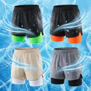 투인원 러닝 쇼츠 레깅스 스포츠 마라톤 기능성 트레이닝 운동 반바지 러닝복