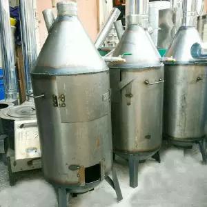 대형 소각로 스테인리스 난로 쓰레기 화로 불통 시골 소각통