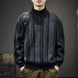 남성 캐주얼 가을 붐 하프넥 맨투맨 빅사이즈 아우터 MODU3