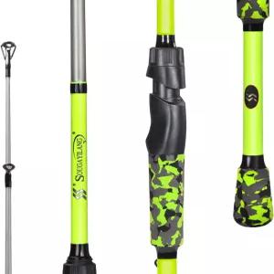 수가일랑 낚싯대 IM7 흑연 블랭크 캐스팅 및 방적 막대 2 농어 송어 월 메기용 EVA 핸들이 있는 2개